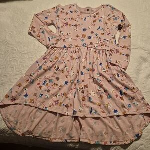 Tea Collection size 12 printed asymmetrical wrap dress Summit floral EUC